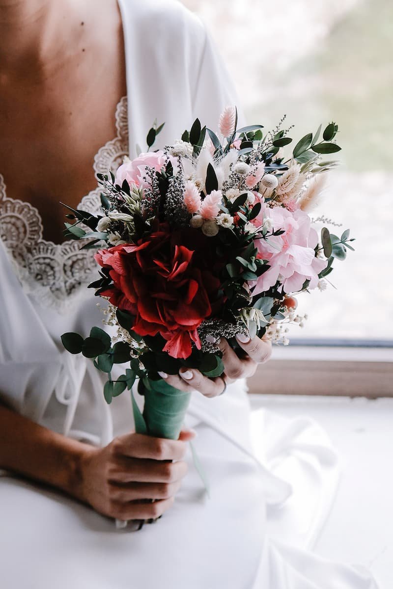 ramo de novia preservado detalles